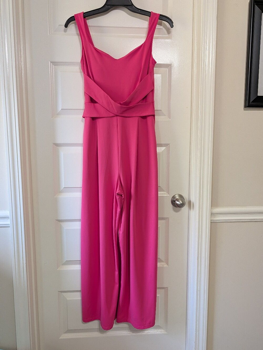 HALARA Bright Pink Sleeveless Wide-Leg Jumpsuit
